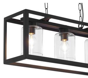 Jupiter 1805 - MC3 - Lustră pe lanț MACARI 3xE27/60W/230V negru