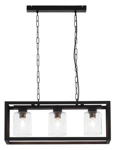 Jupiter 1805 - MC3 - Lustră pe lanț MACARI 3xE27/60W/230V negru