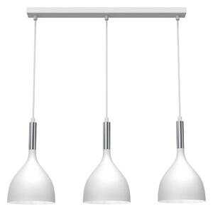 Lustră pe cablu NOAK 3xE27/60W/230V albă/aurie