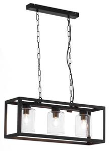 Jupiter 1805 - MC3 - Lustră pe lanț MACARI 3xE27/60W/230V negru