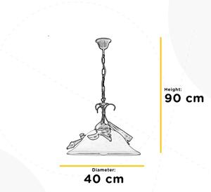 Lustră pe lanț LUCREZIA 1xE27/22W/230V bronz ONLI