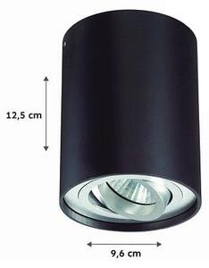 Spot TUBA 1xGU10/50W/230V negru