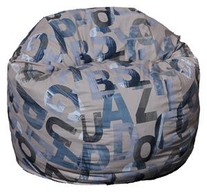 Fotoliu King Size, Material Textil - Army Scrabble