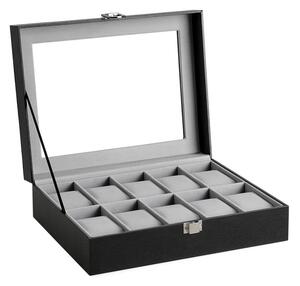 Cutia pentru ceasuri și brățări, cu 10 compartimente