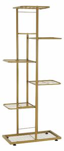 Etajera BAMIR TIP 3, auriu, metal, 44x22x108 cm