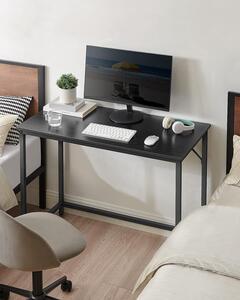 Masă de birou neagră de 50x100x76 cm, stil industrial