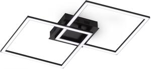 EGLO LED Plafoniera PALMAVES neagra cu telecomanda 66,5/41,5/5,5 cm