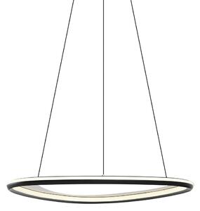 Lampă suspendată de design neagră cu 3 trepte de intensitate luminoasă - Organico