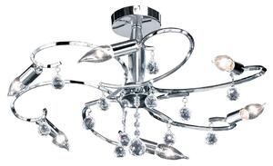 FISCHER & HONSEL Plafoniera SALA argintie 62/34 cm