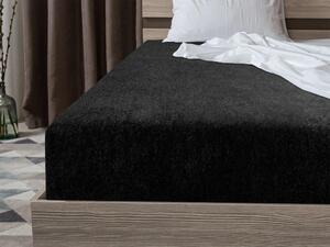 Cearsaf Frote MOLTON negru 180 x 200 cm