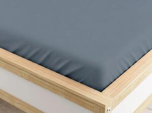 Cearsaf din microfibra gri 90 x 200 cm