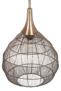 Trio Lighting Lampă suspendată Soraya, Ø 42 cm, metal, alamă antică, formă sferică, reglabil, Bronz / Alamă Veche, Camera de zi / sufragerie, Metal