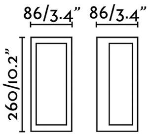 FARO BARCELONA Aplică LED pentru exterior Pivot, gri închis, aluminiu, lățime 8,6 cm, Gri, Aluminiu, Modern