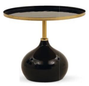 Masuta cafea Noir Eclipse metalica Ø 60 cm/ h 55 cm