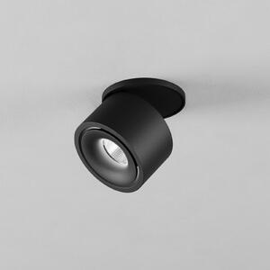 Egger Licht EGG DLS spot încastrat DL Clippo S EP, negru, DTW Ø 7.5cm, reglabil, Negru, Camera de zi / sufragerie, Aluminiu, Modern, Corpuri de iluminat încastrate rotunde