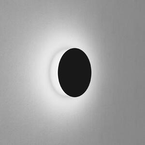 Egger Licht EGG DLS aplică de perete Orbit, negru, Ø 25 cm, aluminiu, 2.700 K, Negru, Camera de zi / sufragerie, Aluminiu, Modern