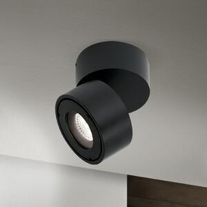 ORION Reflector de exterior Harvey LED, negru, Ø 10 cm, aluminiu, reglabil, Negru, Aluminiu, Modern