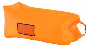 Fotoliu gonflabil LEBAG, nailon rezistent, portocaliu, 70x180/190/240 cm