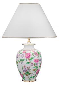 Austrolux Kolarz Giardino Flora lampă de masă, înălțime 55 cm, alb/colorat, Multicolor, Camera de zi / sufragerie, Țesătură / Textil, Design