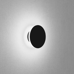 Egger Licht Aplică de perete EGG DLS Orbit, negru, Ø 12,5 cm, aluminiu 2.700 K, Negru, Camera de zi / sufragerie, Aluminiu, Modern