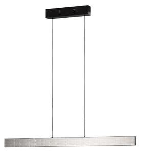 FISCHER & HONSEL Lampă suspendată LED Aluro, metal, telecomandă, CCT, dimabil, reglabil, Metalic, Camera de zi / sufragerie, Metal, Modern