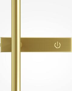 Maytoni Aplică de perete LED Touch, alamă, înălțime 48 cm, dimabil, reglabil, Auriu / Alamă, Camera de zi / sufragerie, Metal