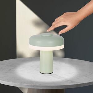 Näve LED lampă de masă reîncărcabilă Pilu, mentă, înălțime 16,5 cm metal, reglabil, Verde, Camera de zi / sufragerie, Metal, Modern