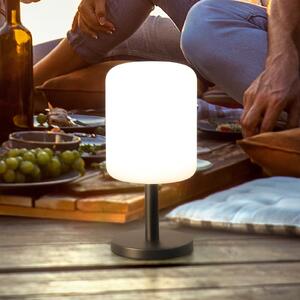 FH Lighting Volterra Pro LED lampă de masă reîncărcabilă, IP54, RGBW, telecomandă, reglabil, Alb, Metal, Modern
