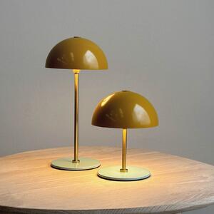 Dyberg Larsen Lampă de masă cu LED și baterie Along, curry, set 2 bucăți, reglabil, Galben, Camera de zi / sufragerie, Metal, Scandinavă