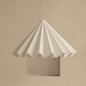 Audo lampă suspendată Dancing, alb, Ø 65 cm, pâslă