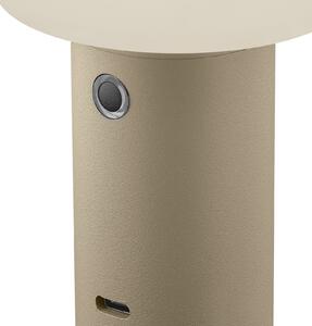 HELL Lampă de masă LED reîncărcabilă Tiny-B, culoare nisip, înălțime 13 cm, IP54, reglabil, Bej, Plastic, Viața tânără