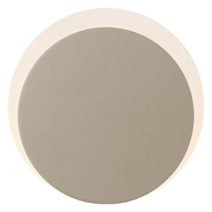 HELL Aplică de perete LED Sun-B, culoare nisip, Ø 15cm, IP54, dimabil, reglabil, Bej, Metal, Modern