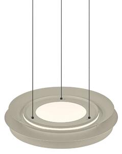 HELL Lampă suspendată LED Lys, culoare nisip, Ø 45cm, CCT, telecomandă, reglabil, Bej, Camera de zi / sufragerie, Alamă, Modern
