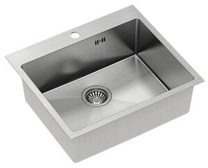 Chiuvetă inox RUSSEL 110 BRUSH NICKEL