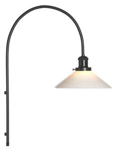 PR Home Aplică de perete August, opal, sticlă netedă, Ø 25 cm, reglabil, Alb, Camera de zi / sufragerie, Sticlă, Scandinavă