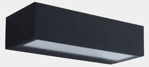 LEDS-C4 LED lampă de perete pentru exterior Nemesis, antracit lățime 19,5 cm, Negru, Aluminiu, Modern, Priză de perete sus / jos