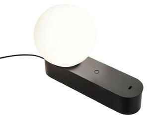 LEDS-C4 Lampă de masă LED Perlina, negru, lungime 22,8 cm, reglabil, Negru, Camera de zi / sufragerie, Metal, Modern