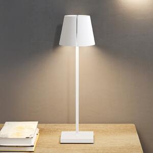 Sigor Nuindie tango LED lampă de masă reîncărcabilă, alb, IP20, dimabil, reglabil, Alb, Camera de zi / sufragerie, Aluminiu