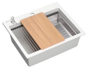 Chiuveta din granit KURT 110 WORKSTATION White
