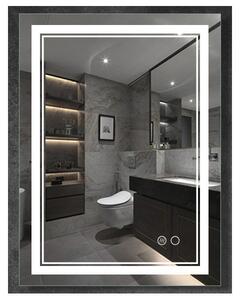 Oglinda Fluminia, Goya, dreptunghiulara, cu montaj reversibil, iluminare LED