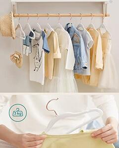 Set de 50 umerase de catifea pentru copii, Songmics, Alb, 30x0.5x20.5 cm