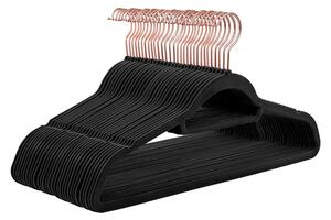 Set umerase de catifea Songmics Negru 42.7x22x0.6 cm