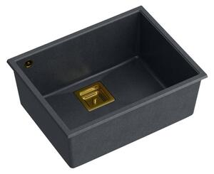 Chiuveta din granit DAVID 50 Black Metallic