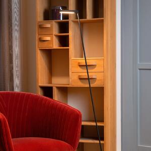 Lucide Lavale Lampadar LED, negru, dimabil, înălțime 138 cm, reglabil, Negru, Camera de zi / sufragerie, Metal, Modern