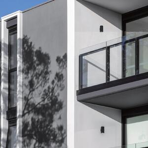 LCD Aplică de exterior 5165, grafit, aluminiu, sticlă, 2 x GU10, reglabil, Negru, Aluminiu, Modern