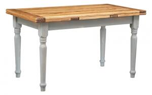 Masa extensibila, L140(240) 80 H80 cm, natur antic gri, lemn masiv