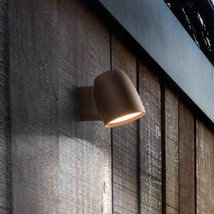 Bover LED lampă de perete pentru exterior Nut, teracotă, aluminiu, reglabil, Maro / Rugină, Aluminiu, Design
