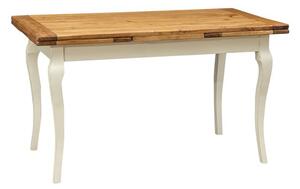 Masa extensibila, L140(240) 80 H80 cm, alb antic natur