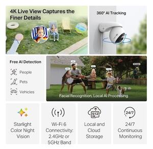 TP-Link - Cameră de exterior IP66 Wi-Fi