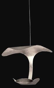 Knikerboker Le Gigine lampă susp LED 1 bec argint, Gri, Camera de zi / sufragerie, Metal, Design